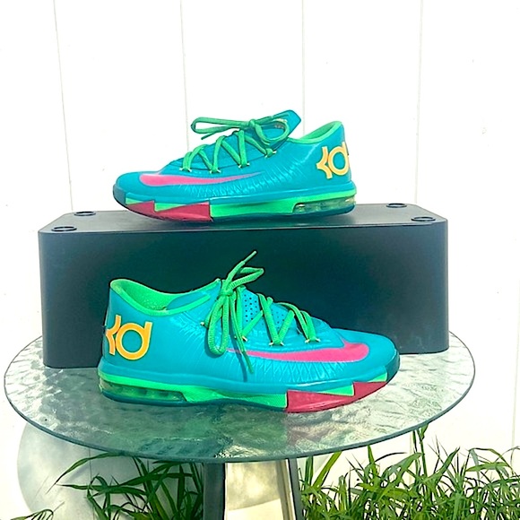 Nike KD VI GS Hero ‘Turbo Green’ - Youth’s 5 / Women’s 7 - Picture 1 of 6